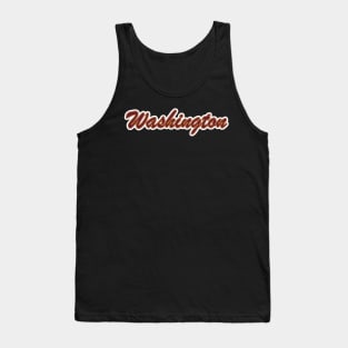 Football Fan of Washington Tank Top